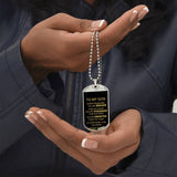 DOG TAG NECKLACE WITH ENGRAVING