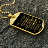 DOG TAG NECKLACE WITH ENGRAVING