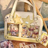 Y2K STAR ITA BAG - CUTE TRANSPARENT DIY DISPLAY CROSSBODY PURSE