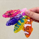 BABY  BATH LIGHT-UP SWIMMING FISH TOY - Realistic Clownfish • Water-Activated • Makes Bath Time Fun &amp; Exciting!