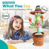 TALKING DANCING CACTUS BABY TOY-Repeats Your Voice • Sings  • Keeps Kids Laughing for Hours!