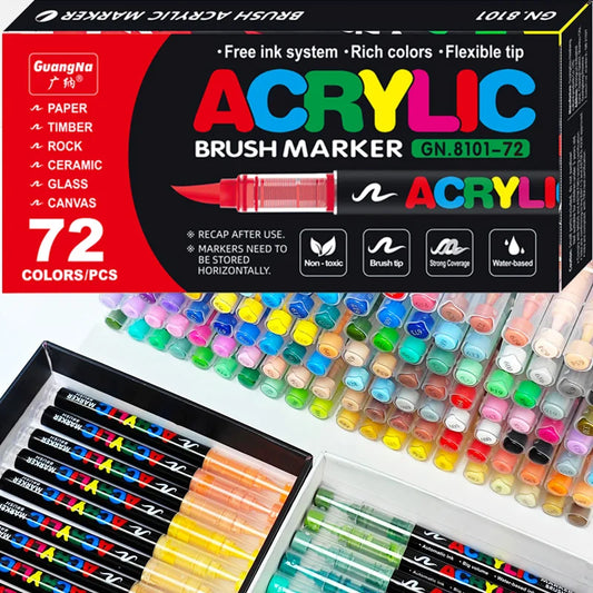 VIBRANT ACRYLIC PAINT MARKERS -  Create Bold, Colorful Designs