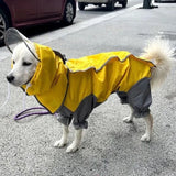 WATERPROOF DOG RAINCOAT HOODIE JACKET- lightweight rain jacket