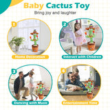 TALKING DANCING CACTUS BABY TOY-Repeats Your Voice • Sings  • Keeps Kids Laughing for Hours!