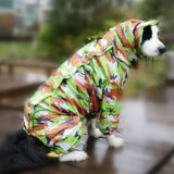 WATERPROOF DOG RAINCOAT HOODIE JACKET- lightweight rain jacket