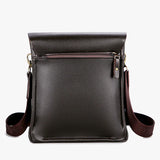 men’s crossbody shoulder bag vertical design front view