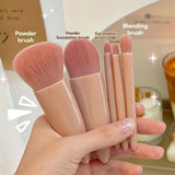 COMPACT TRAVEL GROOMING BRUSH KIT WITH MIRROR..ON-THE-GO-BEAUTY