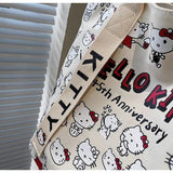 hello kitty shoulder bag featuring 45th anniversary design and cute characters, perfect for Y2K fashion lovers.