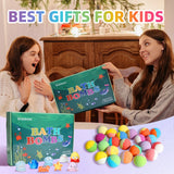 SUPRISE KIDS BATH BOMB GIFTS SET 24 PACK, MYSTERY TOYS, GLOW IN THE DARK