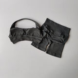 PERFORMANCE PEACH PRO SPORTS SET-Sexy Halter Neck Backless High-Waist Yoga Set