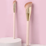 FOUNDATION BRUSH-CONSEALER- FOR LIQUID CREAM-POWDER MAKEUP - ANGLED