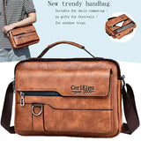 Stylish brown shoulder bag with multiple pockets, perfect for daily commuting and outdoor trips.