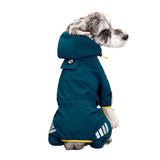 WATERPROOF REFLECTIVE DOG RAINCOAT JUMPSUIT -dog rain gear with hood