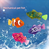 BABY  BATH LIGHT-UP SWIMMING FISH TOY - Realistic Clownfish • Water-Activated • Makes Bath Time Fun &amp; Exciting!
