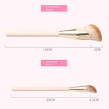 FOUNDATION BRUSH-CONSEALER- FOR LIQUID CREAM-POWDER MAKEUP - ANGLED