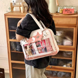 Y2K STAR ITA BAG - CUTE TRANSPARENT DIY DISPLAY CROSSBODY PURSE