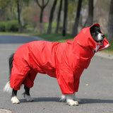 WATERPROOF DOG RAINCOAT HOODIE JACKET- lightweight rain jacket