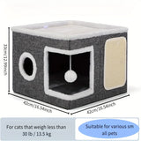 COZY MULTI TIER CAT CUBE RETREAT
