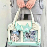 Y2K STAR ITA BAG - CUTE TRANSPARENT DIY DISPLAY CROSSBODY PURSE