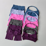 PERFORMANCE PEACH PRO SPORTS SET-Sexy Halter Neck Backless High-Waist Yoga Set