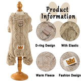 COZYPET WARM FLEEECE DOG CAT JUMPSUIT