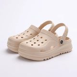platform clogs for women chunky design front view