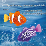 BABY  BATH LIGHT-UP SWIMMING FISH TOY - Realistic Clownfish • Water-Activated • Makes Bath Time Fun &amp; Exciting!