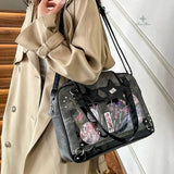 Y2K STAR ITA BAG - CUTE TRANSPARENT DIY DISPLAY CROSSBODY PURSE