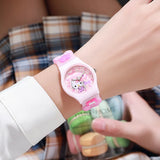 KAWAII 3D CARTOON KIDS WATCH SET - HELLO KITTY, KUROMI & FRIENDS GIFT BOX EDITION