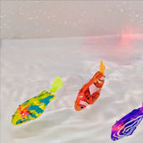 BABY  BATH LIGHT-UP SWIMMING FISH TOY - Realistic Clownfish • Water-Activated • Makes Bath Time Fun &amp; Exciting!