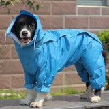 WATERPROOF DOG RAINCOAT HOODIE JACKET- lightweight rain jacket