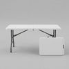 DOUBLE THE TABLE, DOUBLE THE FUN - 2-PACK 6FT  FOLDABLE TABLES
