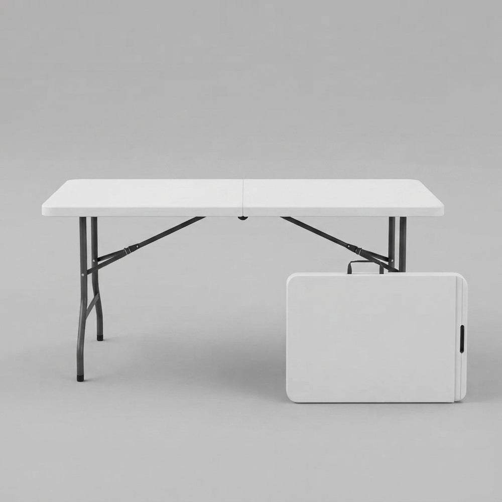 DOUBLE THE TABLE, DOUBLE THE FUN - 2-PACK 6FT  FOLDABLE TABLES